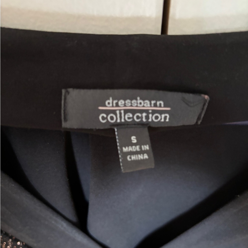 Dress Barn top, black with gold embellishments.​ - Picture 4 of 6